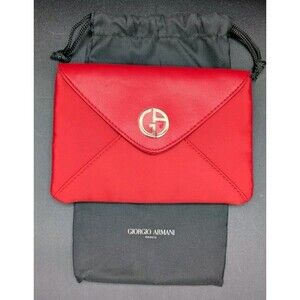 Giorgio Armani pouch / bag/clutch Red New